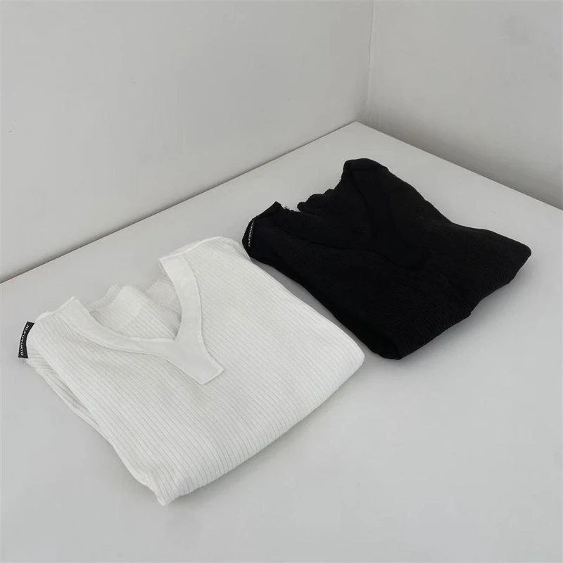 2950美式休闲V领针织毛衣    no.退no.换