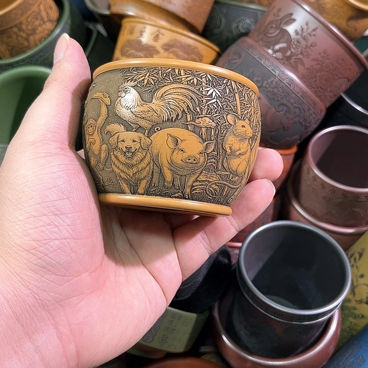 茶杯紫砂全手工紫砂主人杯