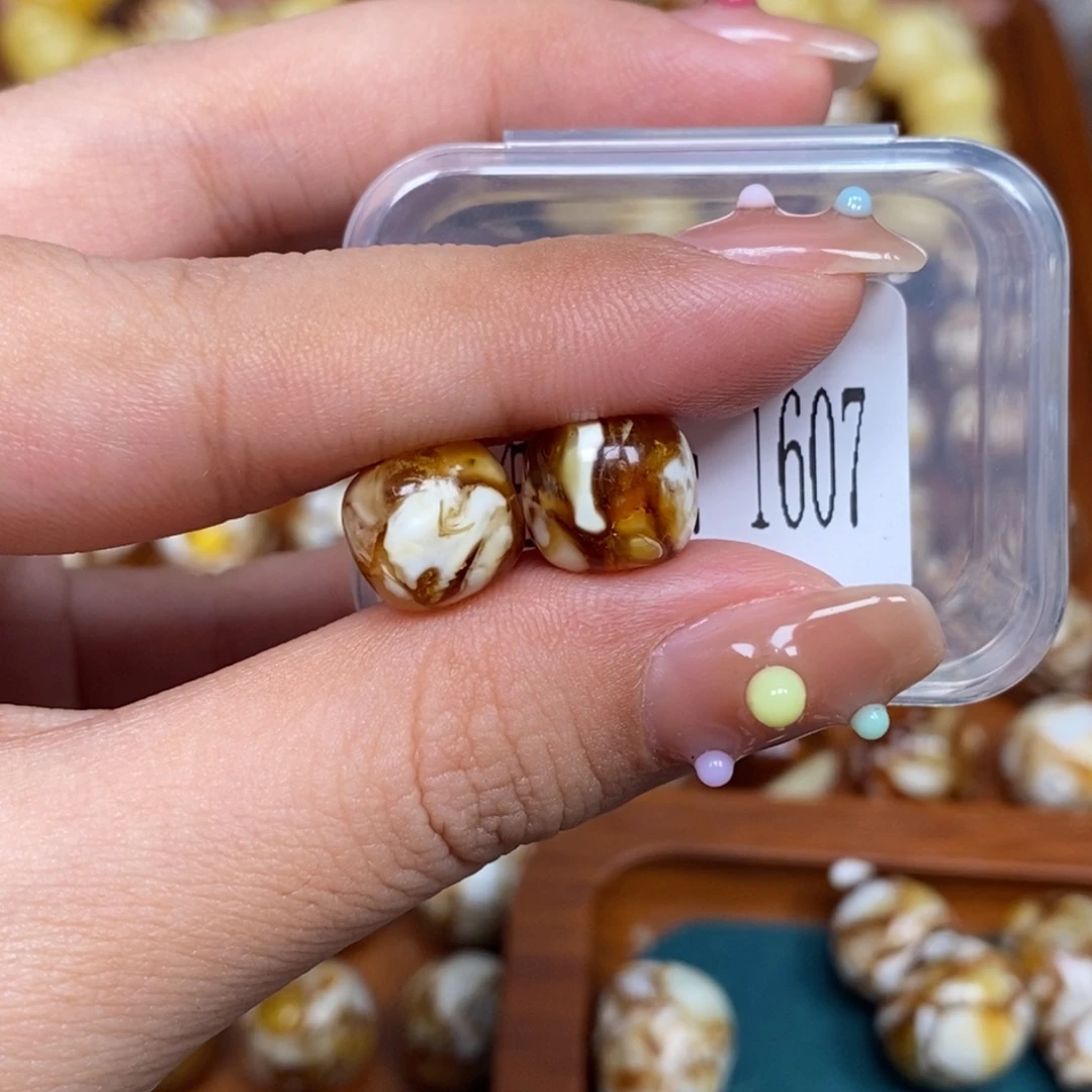 猴头核桃把件沁色圆珠老型1607