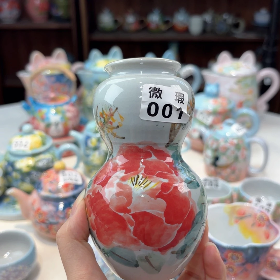 景德镇手绘高温釉下彩陶瓷茶具