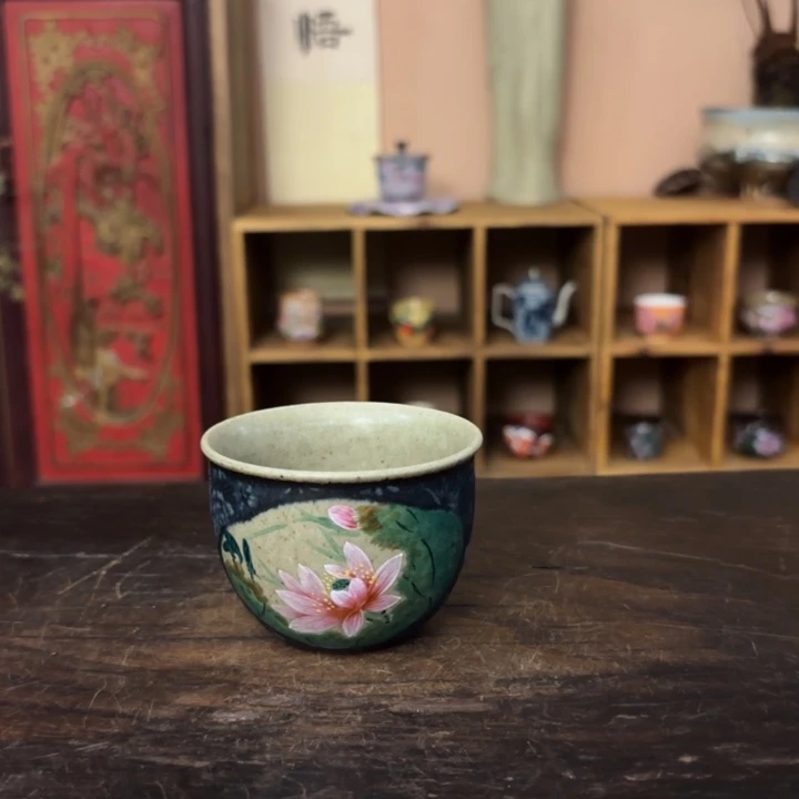 柴烧纯手工手绘陶瓷