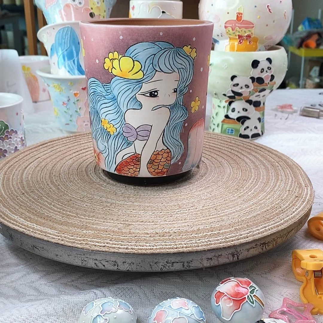 手工手绘制作陶瓷03微瑕