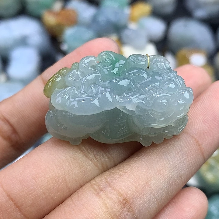 颈饰未镶嵌翡翠天然缅甸翡翠