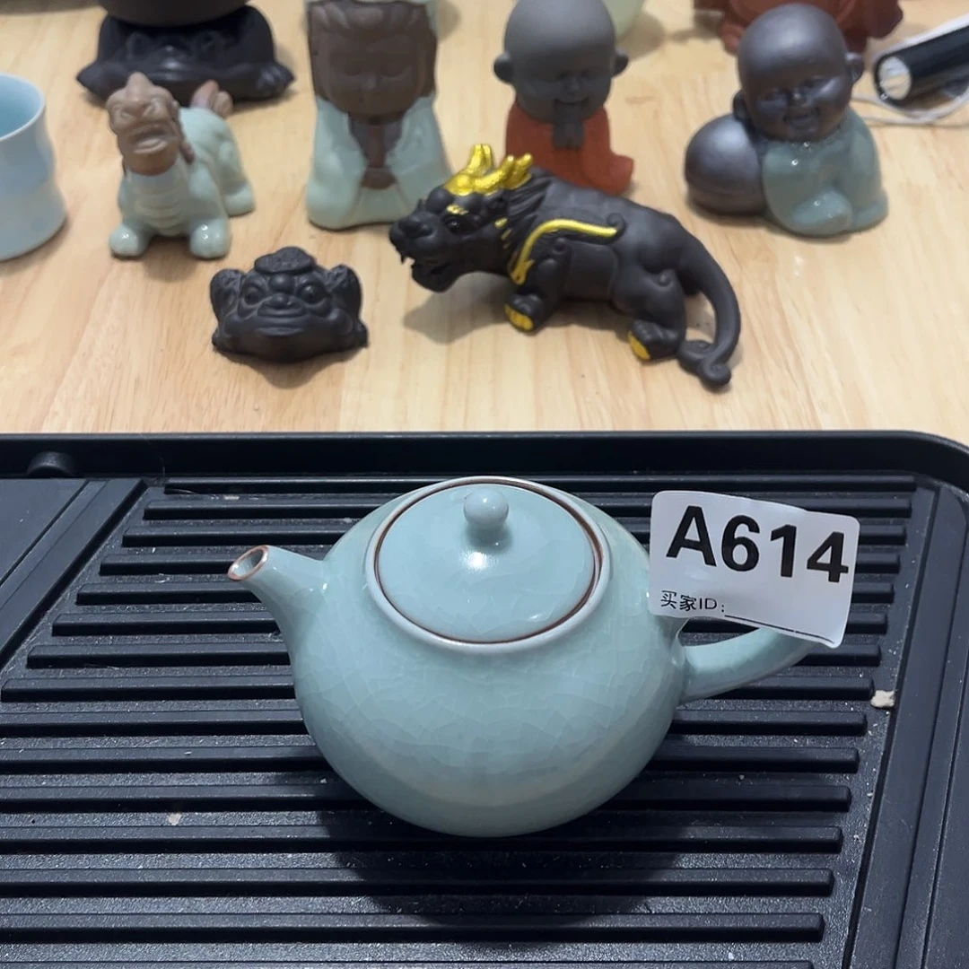 瓷片茶摆件工艺品摆件666