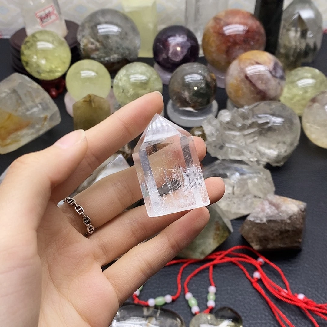 未镶嵌水晶珠宝半成品30水晶石