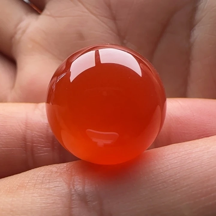 南红玛瑙圆珠18.4未镶嵌