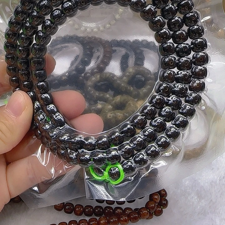 星月菩提手串32殿堂黑金星月菩提87-108