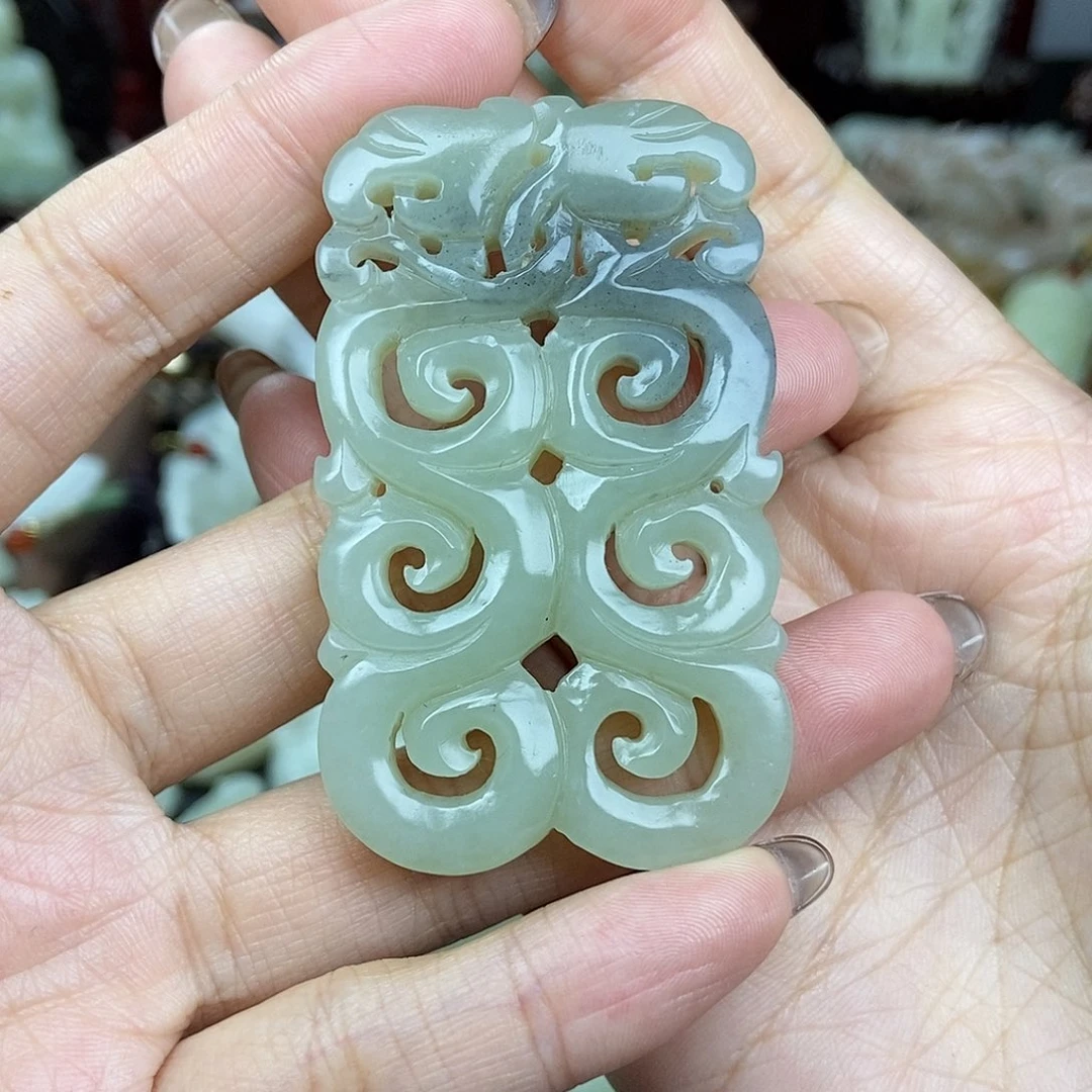 和田玉未镶嵌挂件