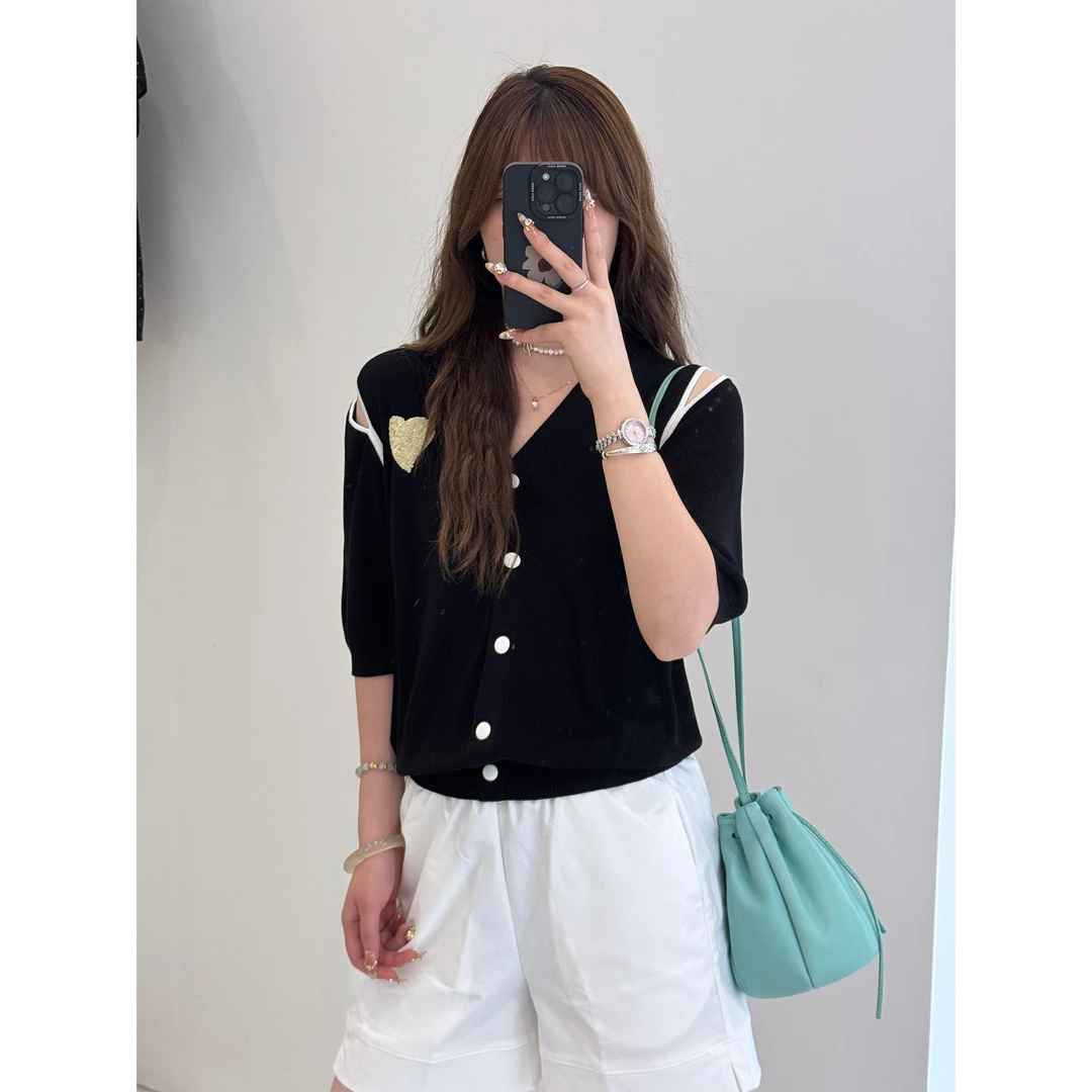 【no退no换】爱心针织开衫