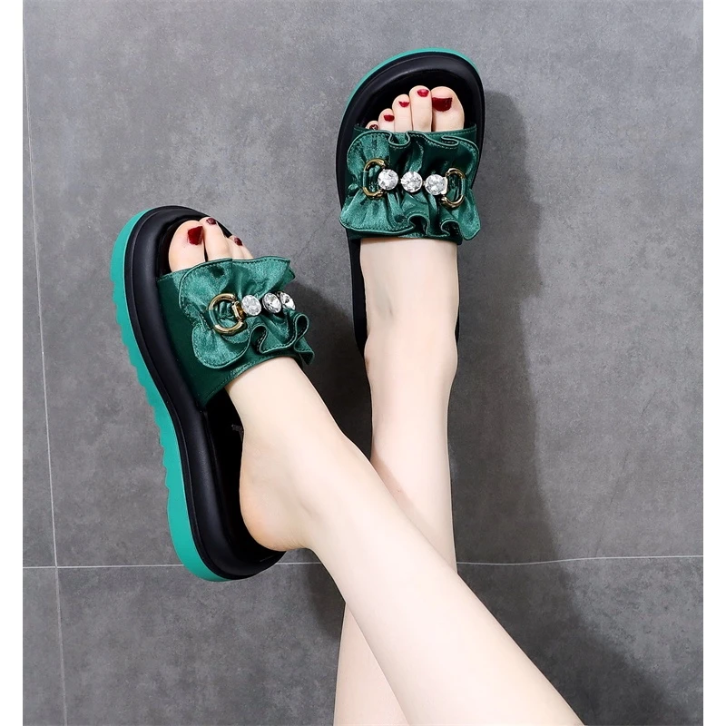 大码41-42拖鞋女夏季外穿厚底时尚百搭沙滩凉鞋凉拖鞋32小码33 34