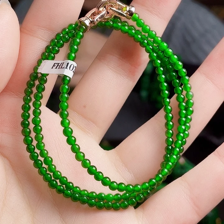 翡翠未镶嵌颈饰多样性