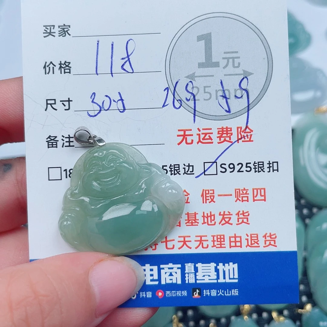 翡翠银S925镶嵌颈饰