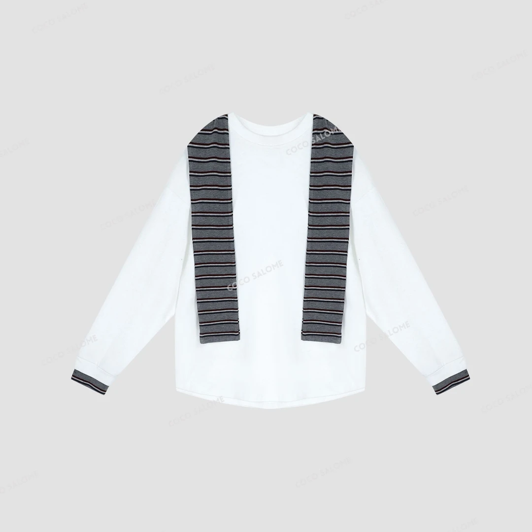 七七私服【披肩长袖】100%棉披肩两件套大版长袖BL-CXS51125053Y