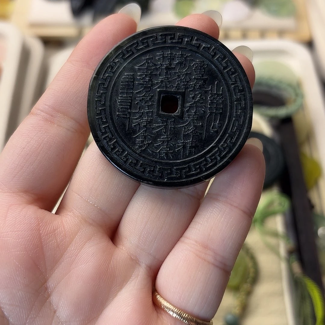 蛇纹石玉合金颈饰