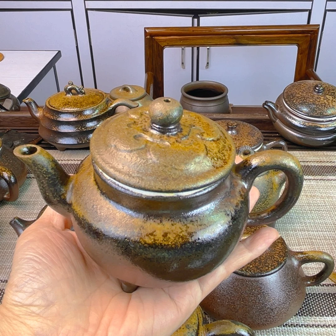 茶壶紫砂宜兴紫砂底槽清柴烧180cc