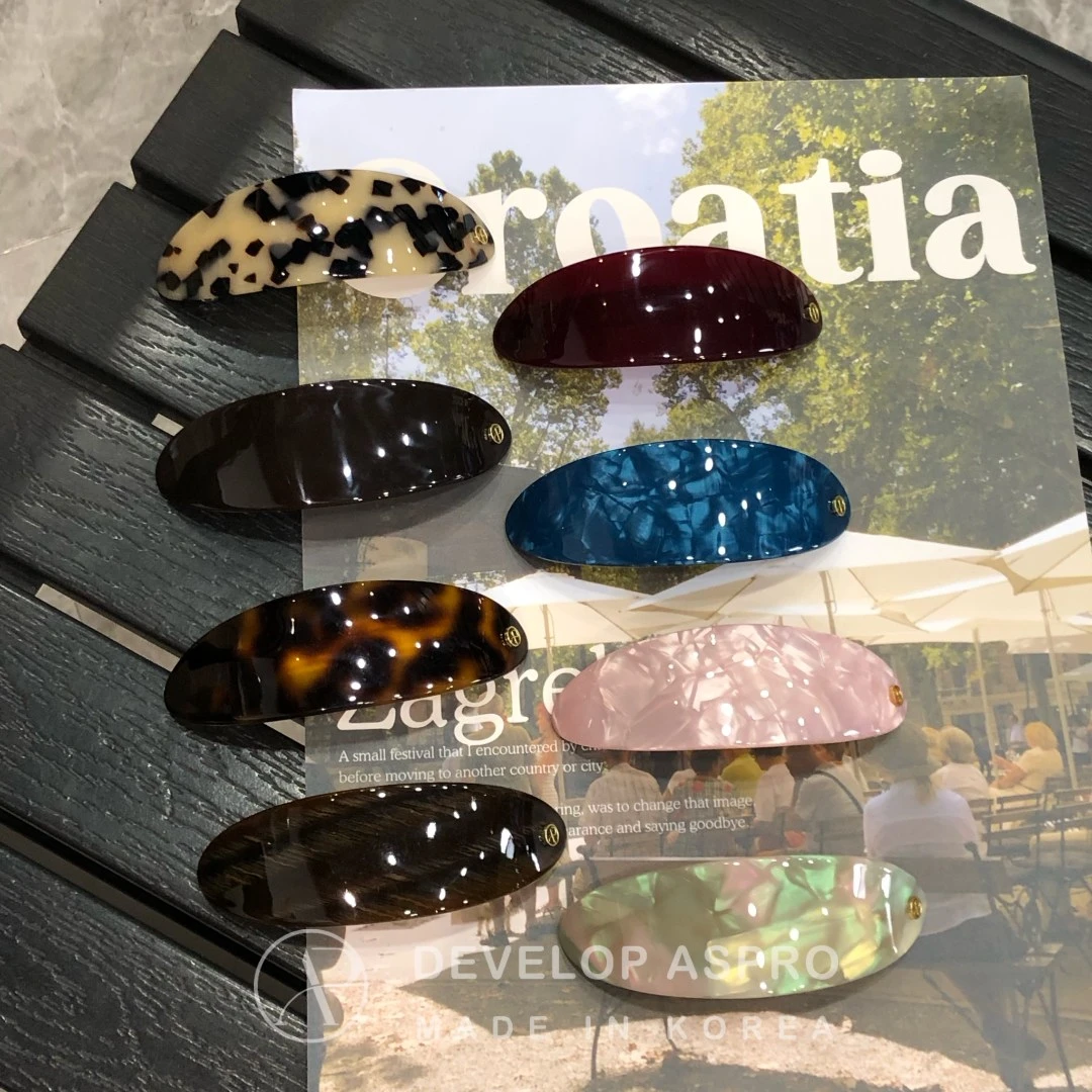 【现货 ASPRO醋酸】韩国新款发夹正品爆款简约弹簧夹B4-AP17