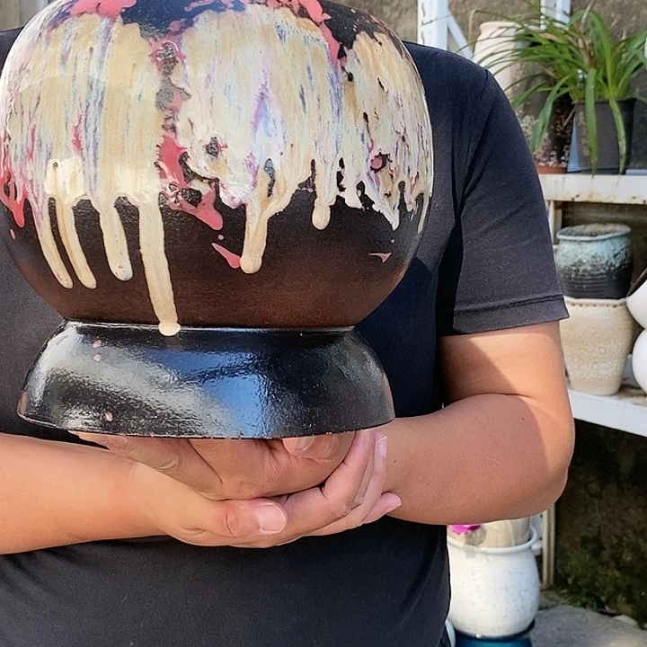 紫砂花盆口18高20福利