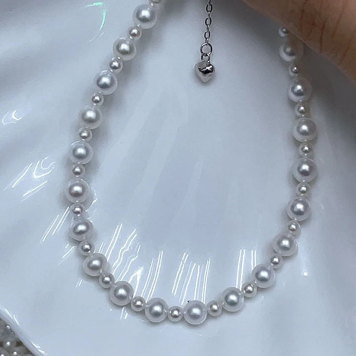 银S925镶嵌手绳淡水珍珠