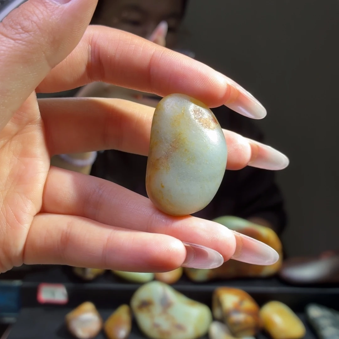 和田玉未镶嵌挂件25.3