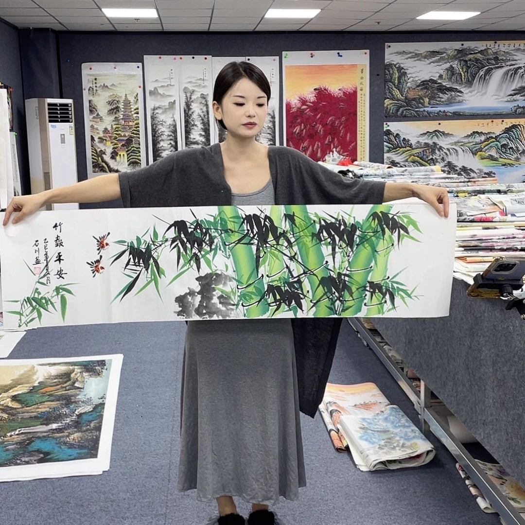 国画作品小姐姐放漏…