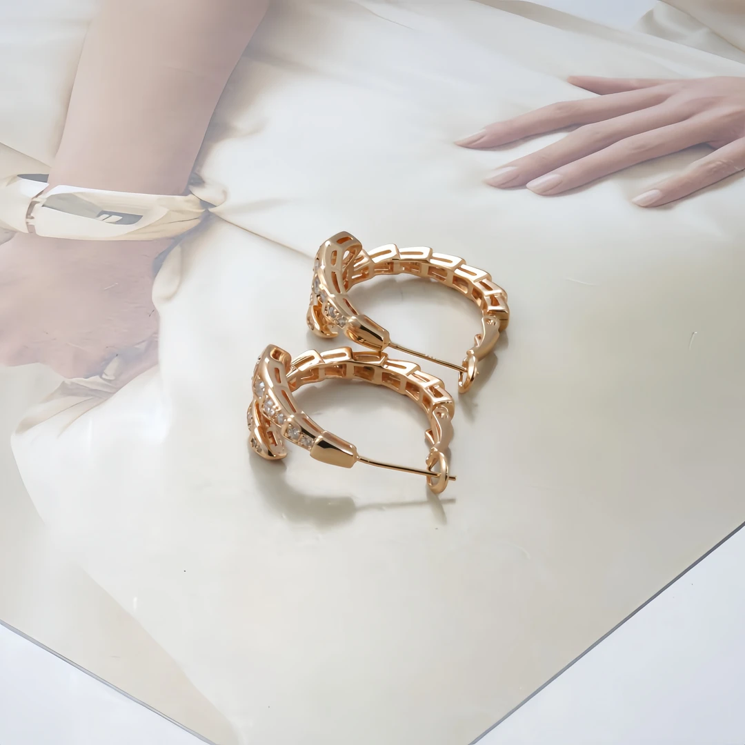 铜合金锆石耳饰 耳环6958