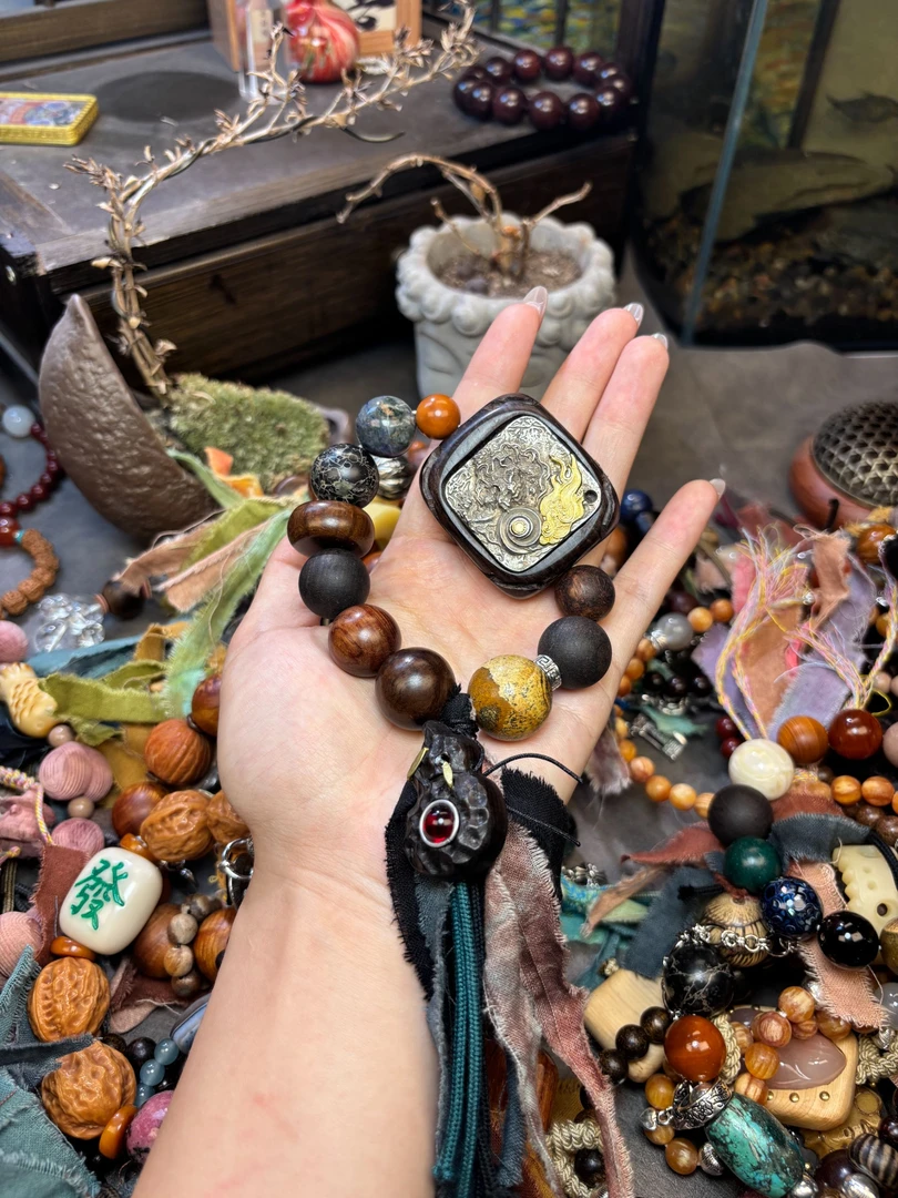 非金属木质手链 新中式手工艺手串打版手作木质手链饰品