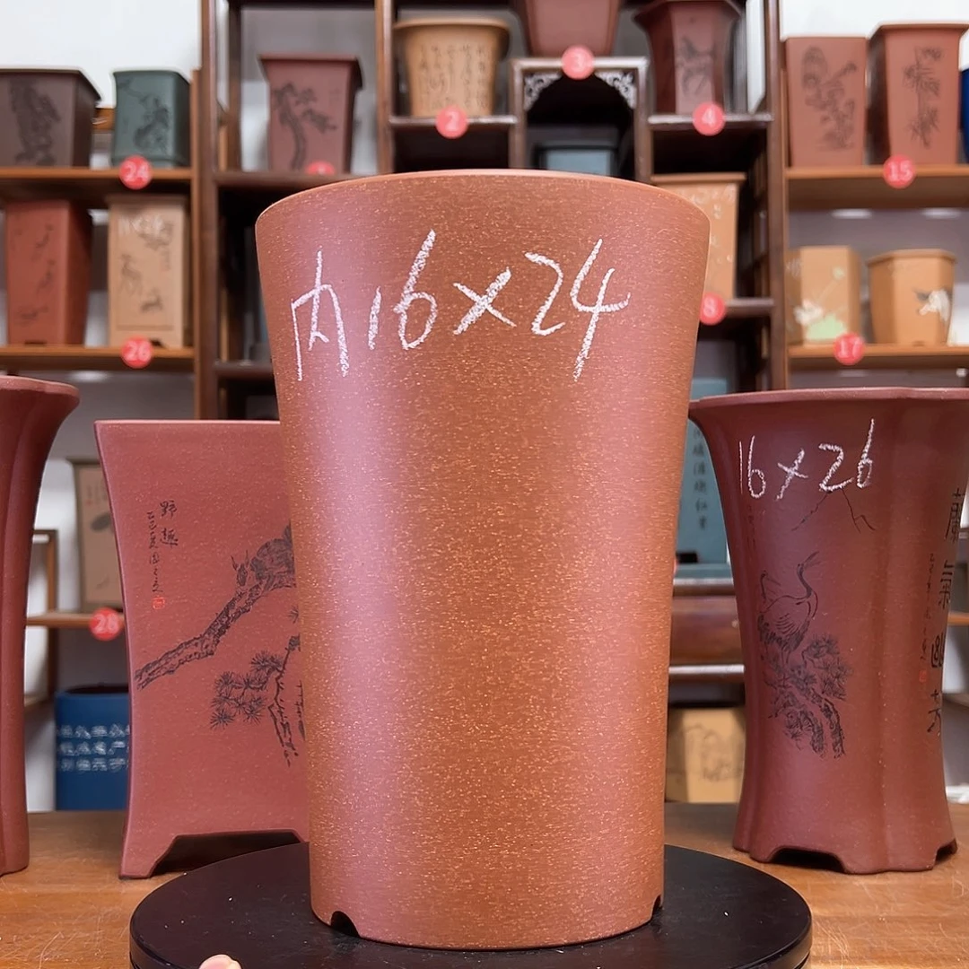 紫砂花盆周之夏精品紫砂花盆