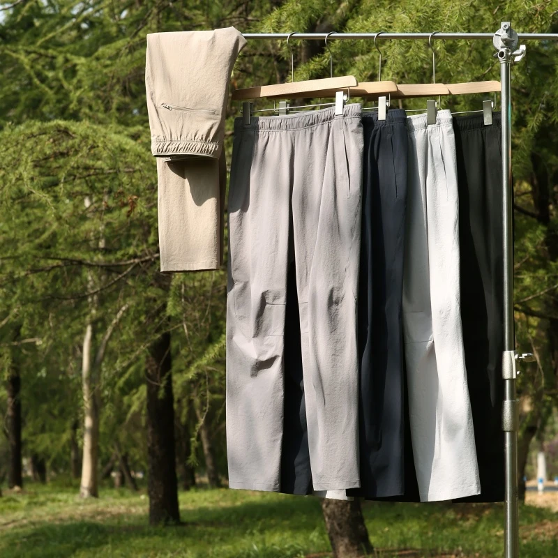 户外超清系列夏季高透气男士软壳纯色直筒情侣休闲弹力户外裤K032