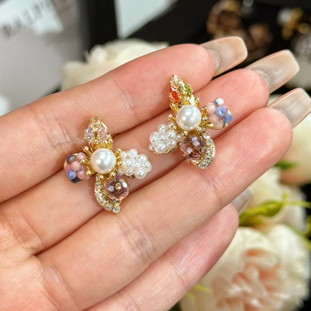 铜合金耳饰 A312 复古绿色气质优雅女神时尚简约流苏耳环长款