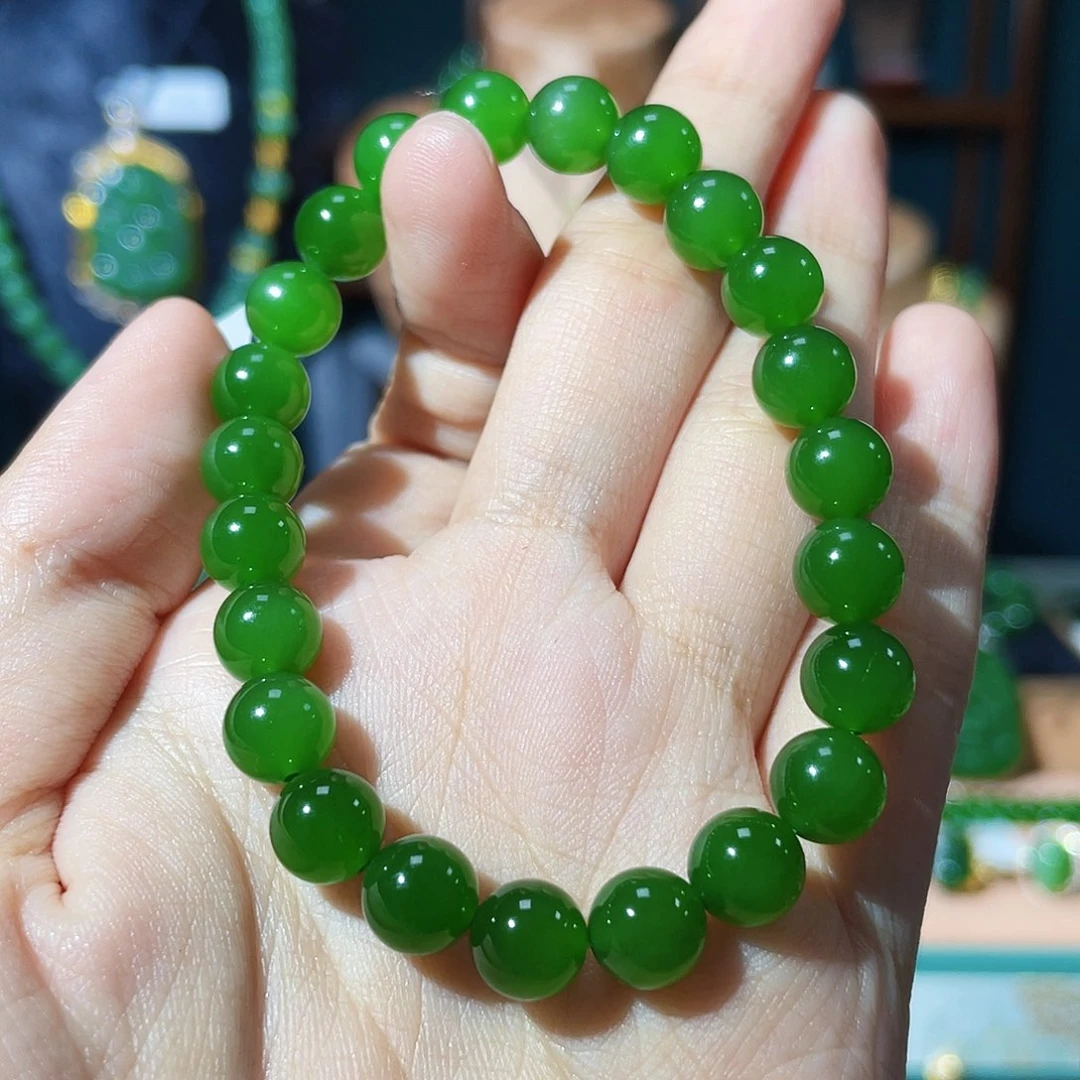 手串未镶嵌和田玉（碧玉）