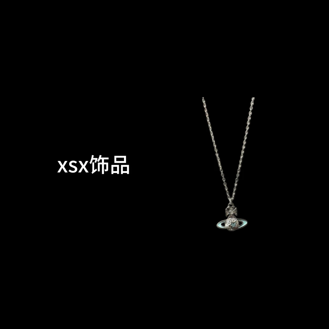 钛钢项链 xsx-流星五角星吊坠项链