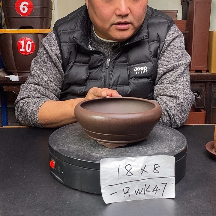 紫砂花盆货号一只WK47