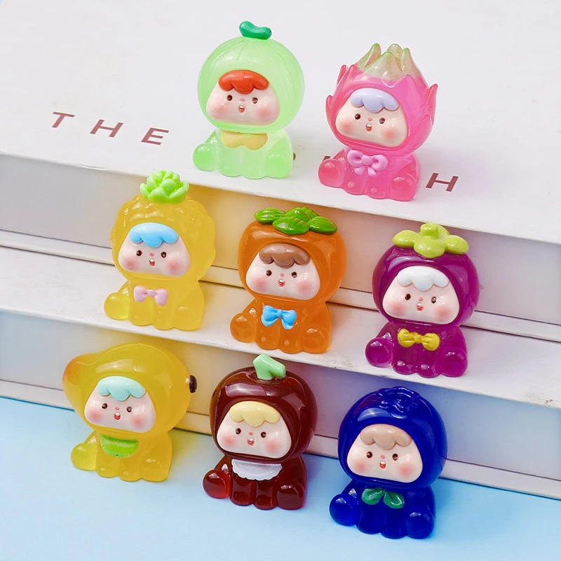 【九宫格】透色水果崽崽 桌面装饰品