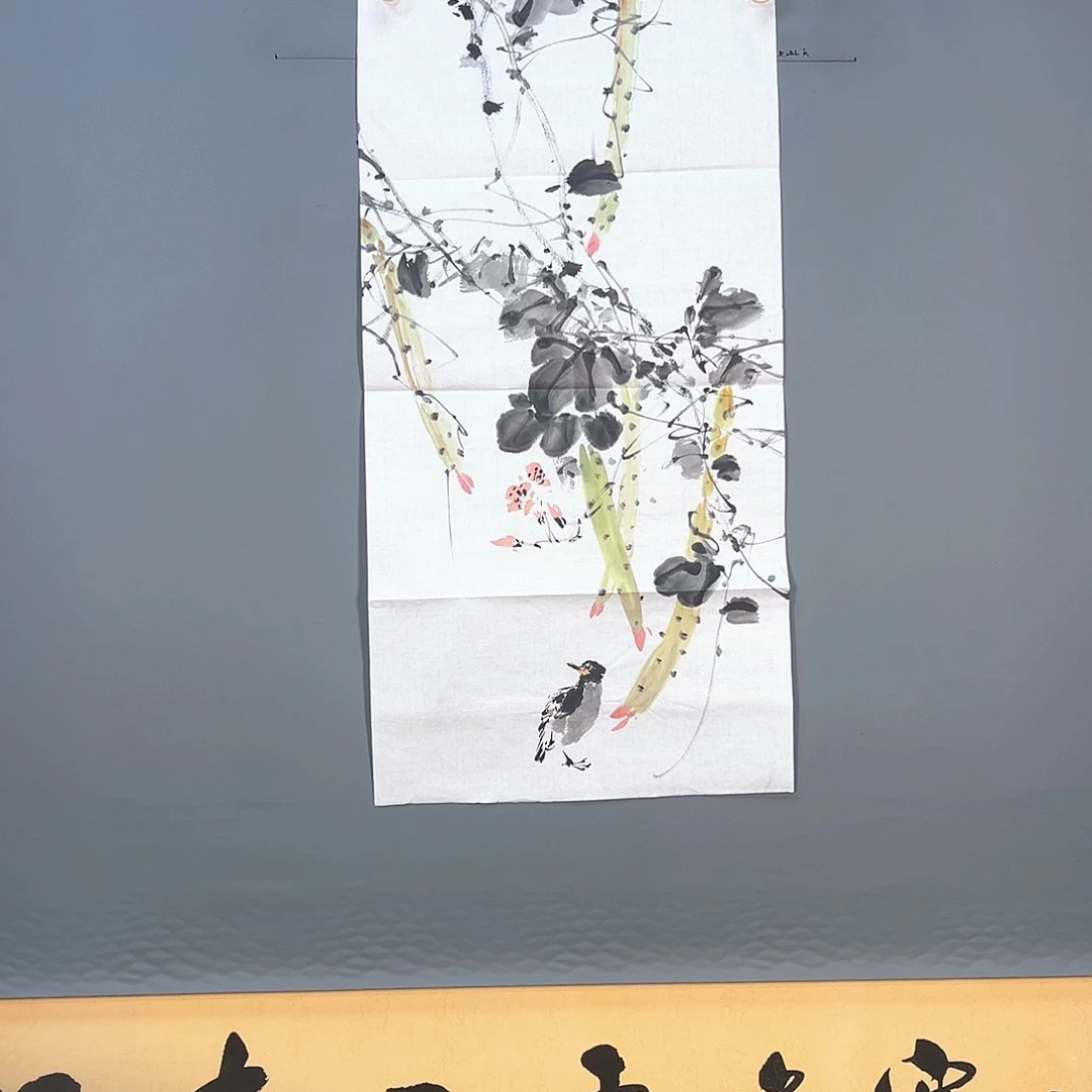 国画097 花鸟和蝴蝶都很漂亮