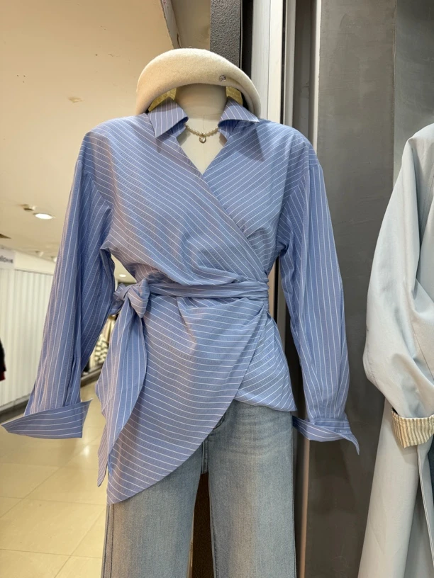 收腰衬衣，小个子高个子都适合，收腰显瘦