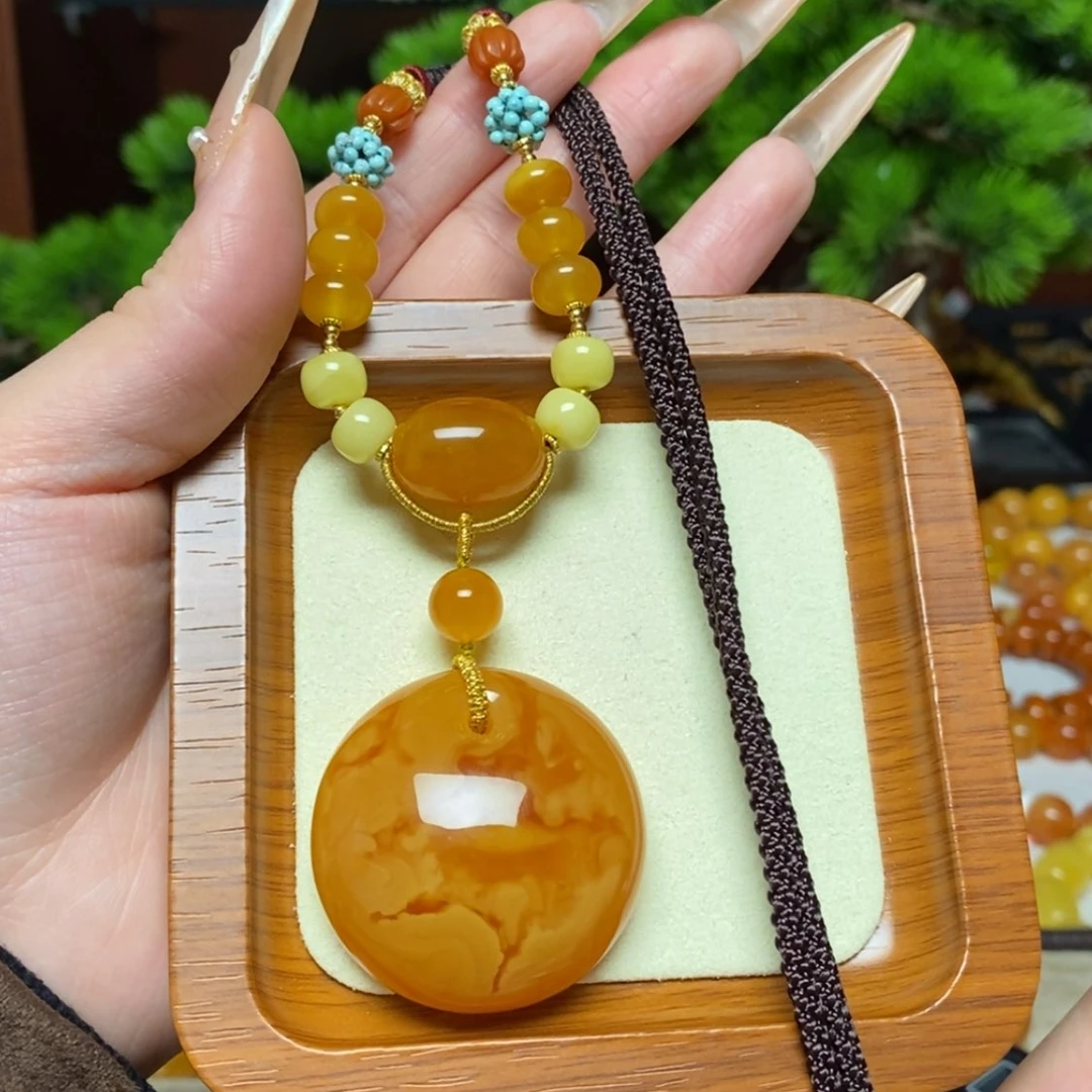 【闪购商品】蜜蜡颈饰未镶嵌项链