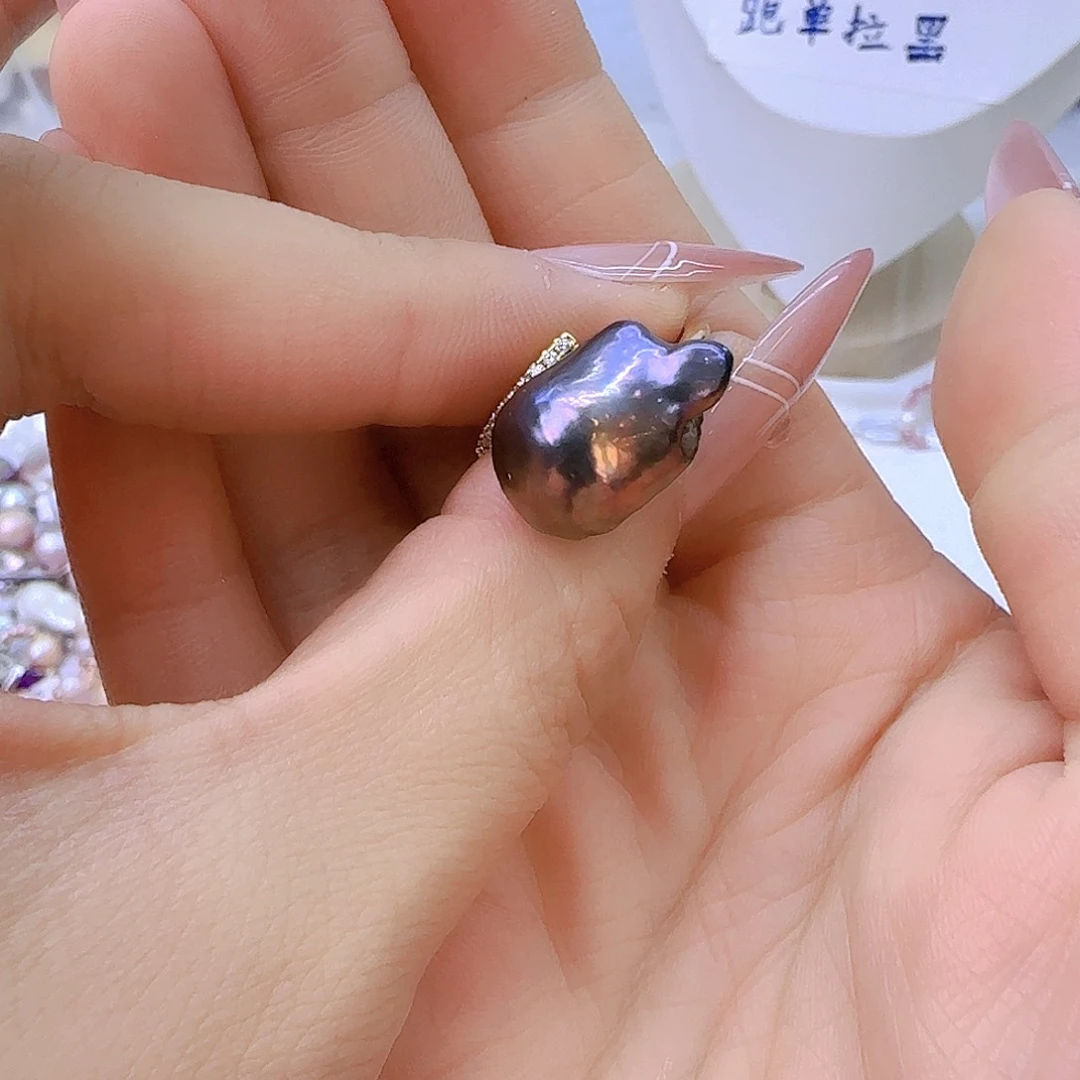 银S925镶嵌102淡水珍珠