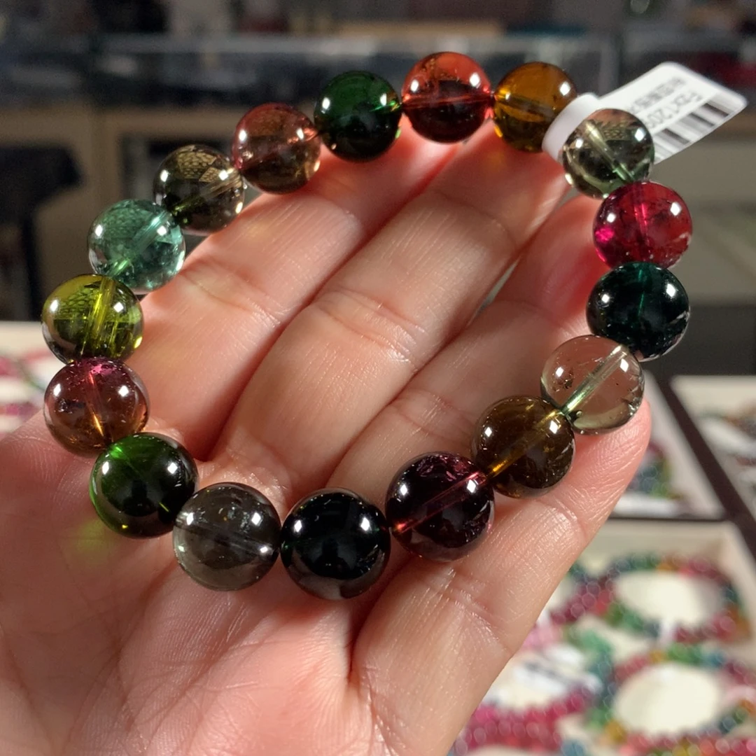 未镶嵌碧玺手链12加