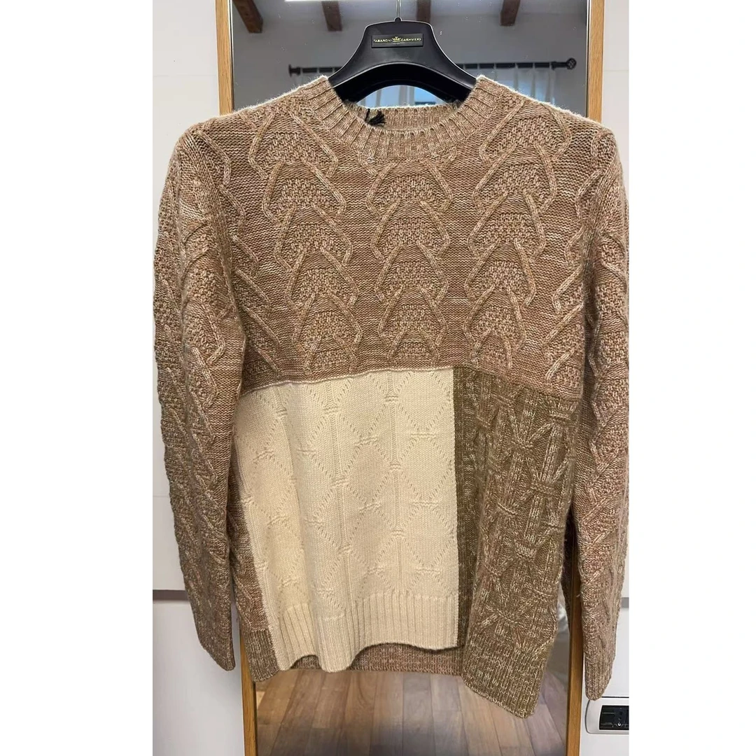 TC 男士意大利进口70%羊毛30%羊绒圆领羊绒衫TA1115