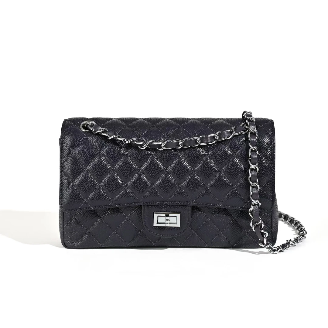 【月月定制】小香风CF菱格链条包新款时尚鱼子酱腋下包斜挎女包