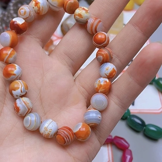 【闪购商品】玛瑙/玉髓未镶嵌珠宝半成品小***麻