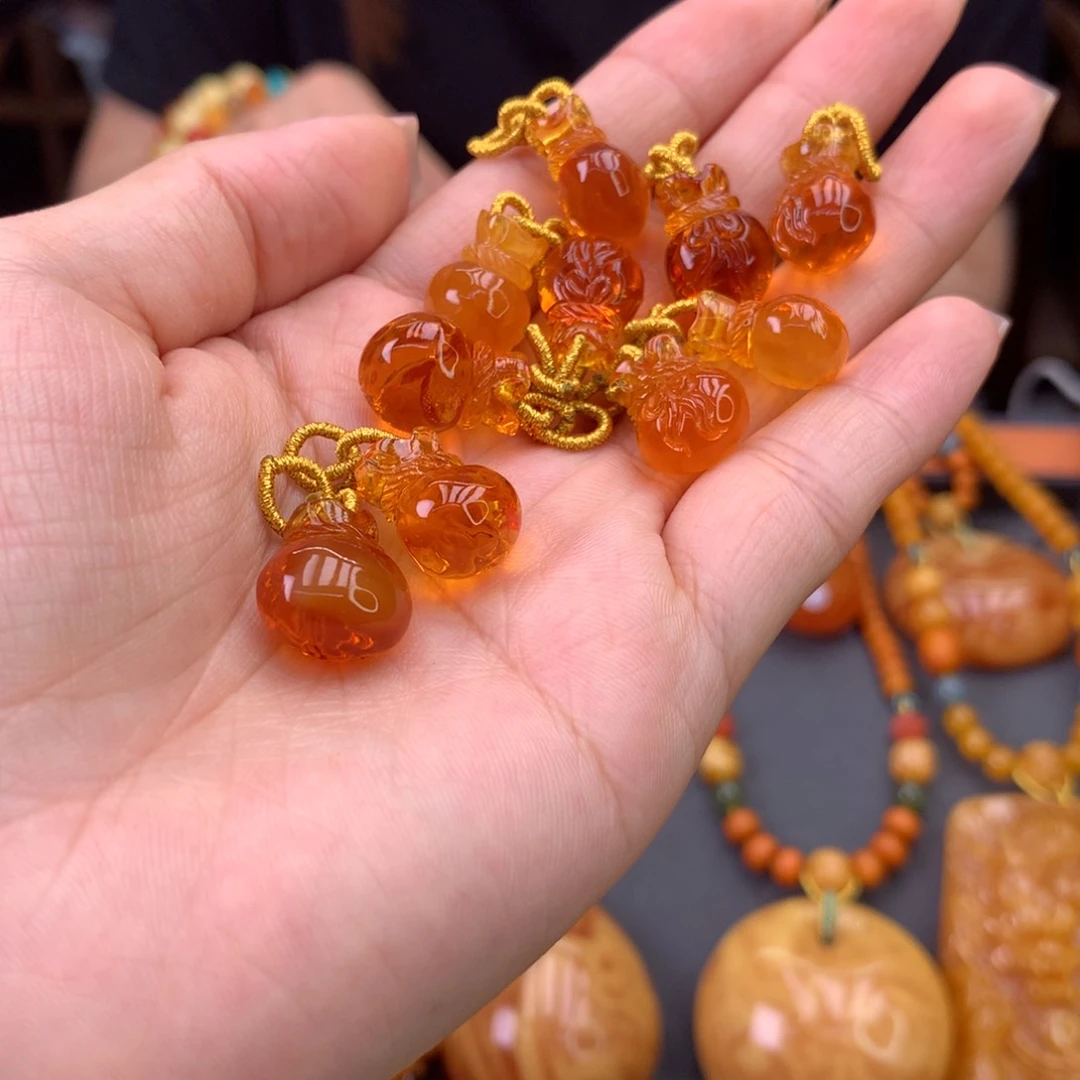 未镶嵌吊坠(不含链)琥珀多样性发一