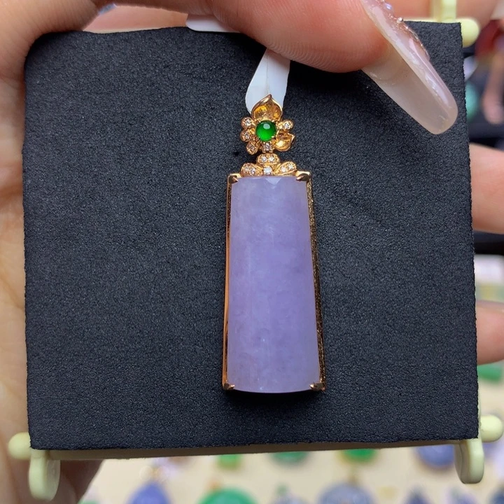 翡翠手链18K金镶嵌翡翠