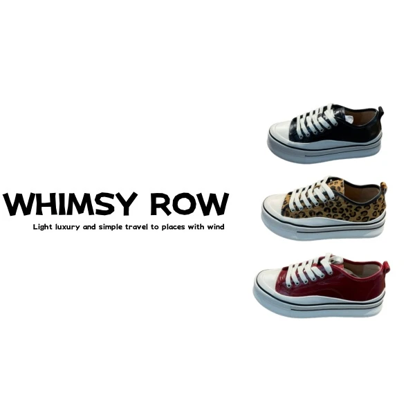 【WHIMSY ROW】百搭时尚厚底经典豹纹休闲鞋