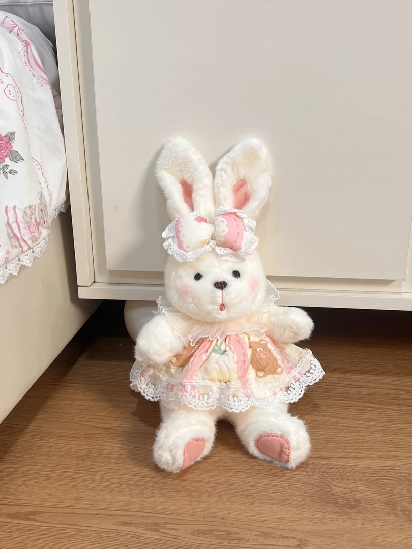 呆萌蓝汐兔公仔软乎乎玩偶兔子抱枕女生睡觉儿童安抚毛绒玩具女孩