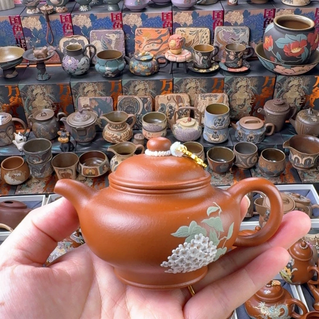 茶杯紫砂145ml原矿精工半手
