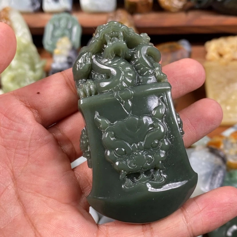 【闪购商品】未镶嵌和田玉挂件蓝*