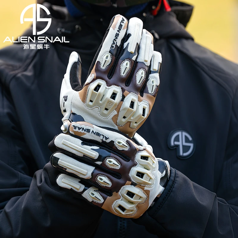 外星蜗牛P1摩托车骑行手套夏季防摔男女透气款机车装备可触屏舒适