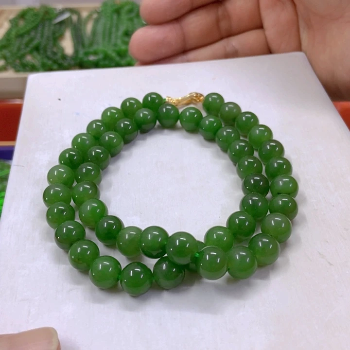 【闪购商品】和田玉（碧玉）颈饰银S925镶嵌11