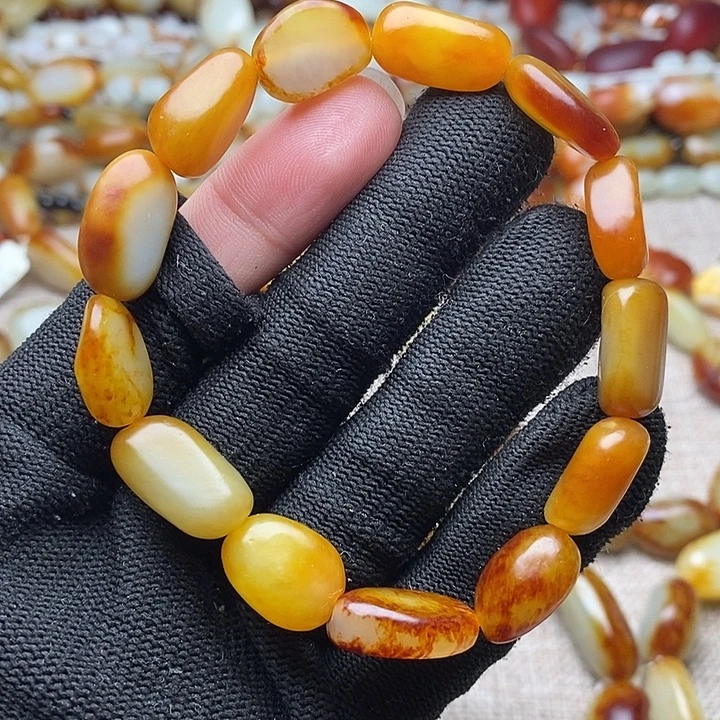 和田玉未镶嵌手链